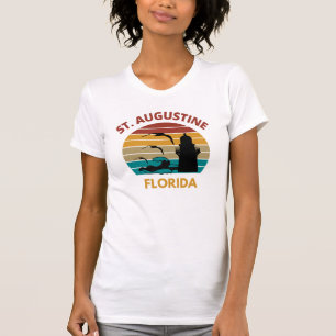 Camiseta Diseño del atardecer retro de St. Agustine Florid
