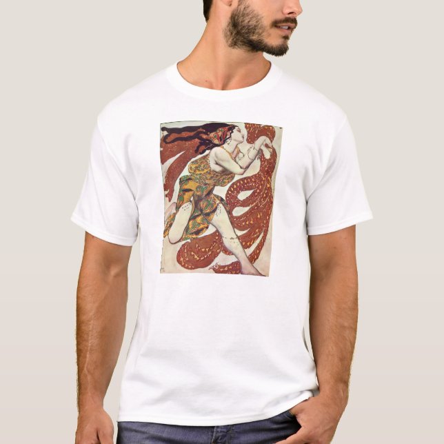 Camiseta Diseño del Bakst-Traje de León para una bacante (Anverso)