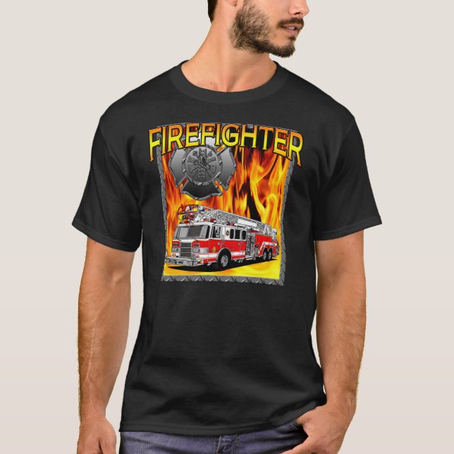 CAMISETA DISEÑO DEL BOMBERO (Anverso)