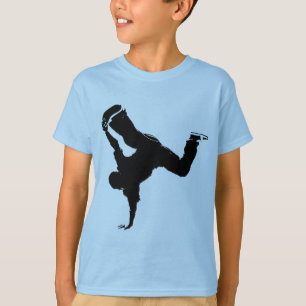 Camiseta diseño del breakdancer