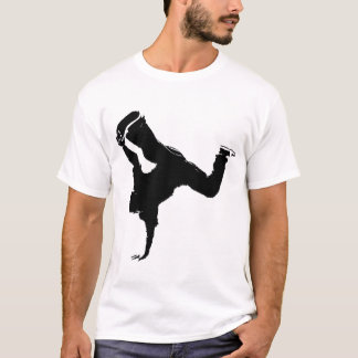 Camiseta diseño del breakdancer
