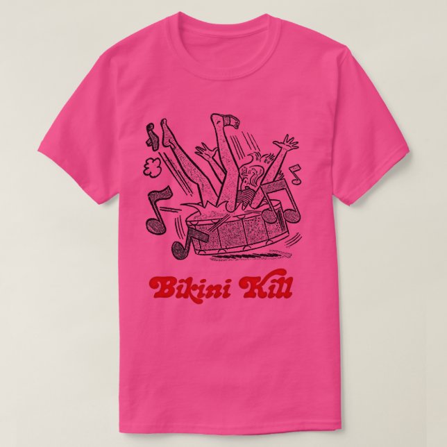 Camiseta Diseño del Chica Bikini Matar al Punk (Diseño del anverso)