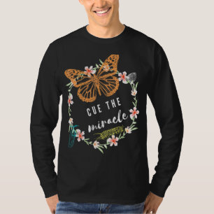 Camiseta Diseño del ciclo de vida de la mariposa monarca
