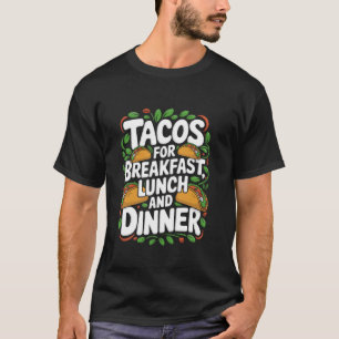 Camiseta Diseño del Cinco de Mayo Taco Tuesday para comida