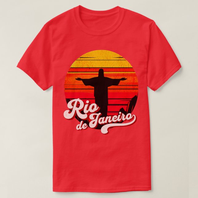 Camiseta Diseño del Círculo Cristo Redentor Río de Janeiro (Diseño del anverso)