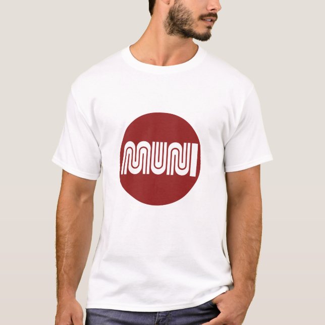 Camiseta Diseño del círculo de San Francisco Muni - camiset (Anverso)