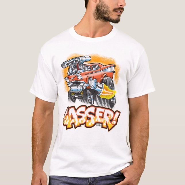 Camiseta Diseño del coche de carreras de Gasser (Anverso)