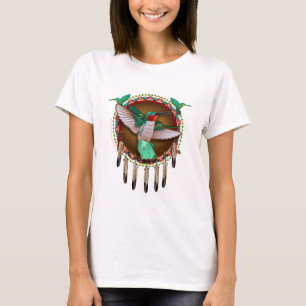 Camiseta Diseño del colibrí del nativo americano