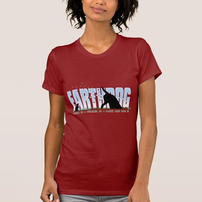 Camiseta Diseño del color de Earthdog (Anverso)