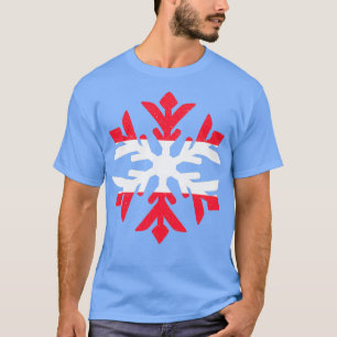 Camiseta Diseño del copo de nieve con bandera austriaca