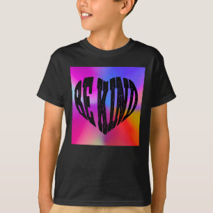 Camiseta Diseño del corazón de Be Kind Psychedelic - Vibran