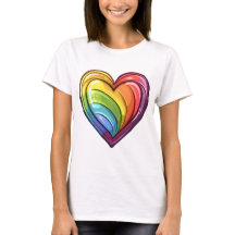 Diseño del corazón del orgullo gay
