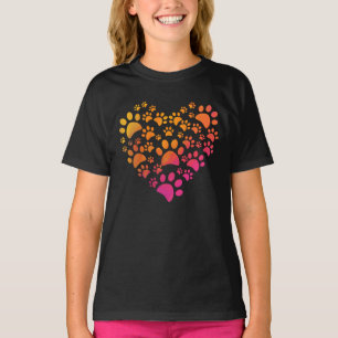 Camiseta Diseño del corazón para amantes del perro