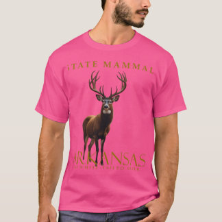 Camiseta Diseño del Deer Blanco de Arkansas