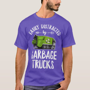 Camiseta Diseño del día de la basura para un camión de basu