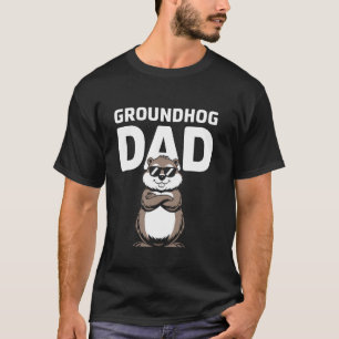Camiseta Diseño del Día de la Marmota Padre Roedor Padre Ma