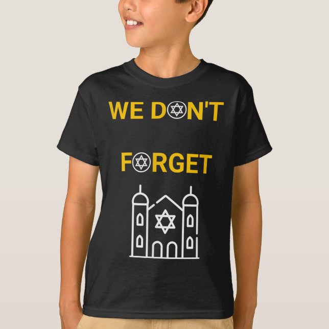 Camiseta Diseño del Día de la Memoria del Holocausto (Anverso)