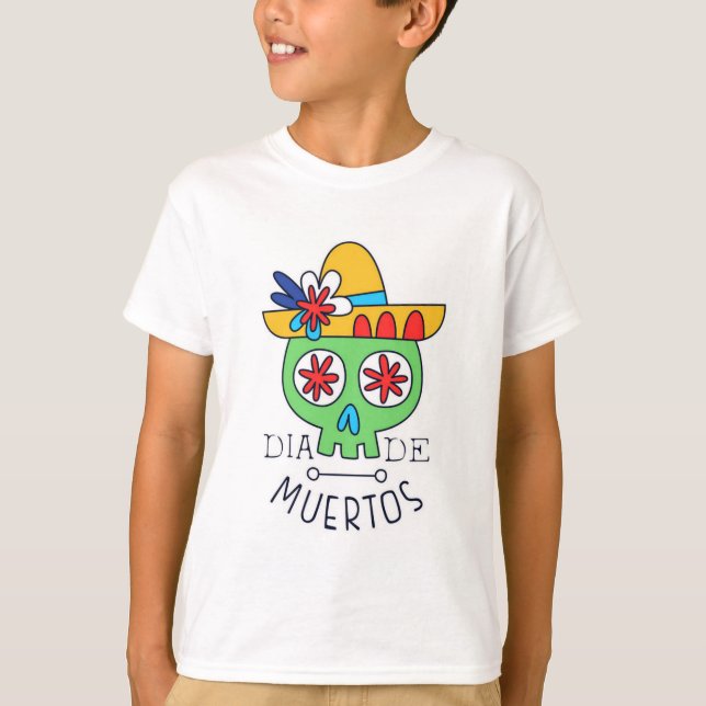 Camiseta Diseño del Día de Muertos (Anverso)