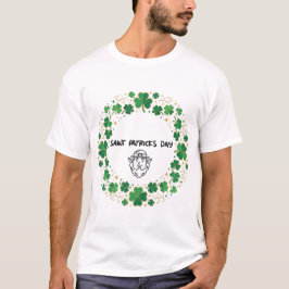 Camiseta Diseño del Día de San Patricio del marco afortunad