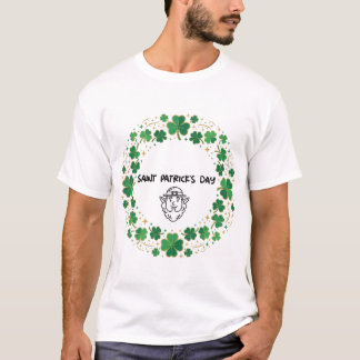 Camiseta Diseño del Día de San Patricio del marco afortunad
