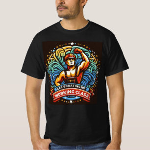 Camiseta Diseño del Día del Trabajo honrando a los héroes d
