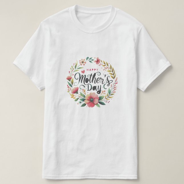 Camiseta Diseño del día feliz de la madre (Diseño del anverso)