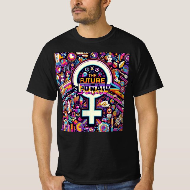 Camiseta Diseño del Día Internacional de la Mujer (Anverso)