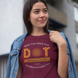 Camiseta Diseño del Día Internacional del Dot