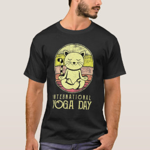 Camiseta Diseño del Día Internacional del Yoga para las Muj