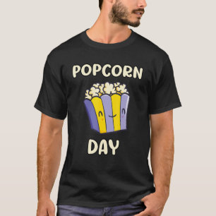 Camiseta Diseño del Día Nacional del Popcorn para los amant