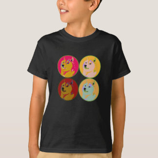 Camiseta Diseño del dogecoin del arte pop