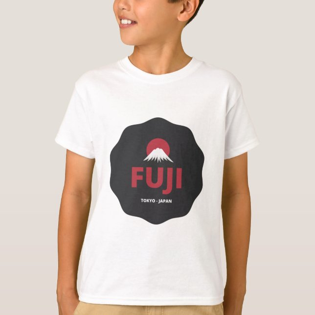 Camiseta Diseño del emblema de Japón Fuji Tokyo (Anverso)