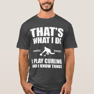 Camiseta Diseño del equipo de curling de comillas de jugado