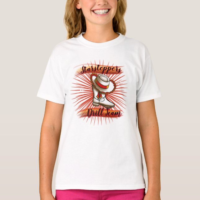 Camiseta Diseño del equipo de perforación de aerógrafo  (Anverso)