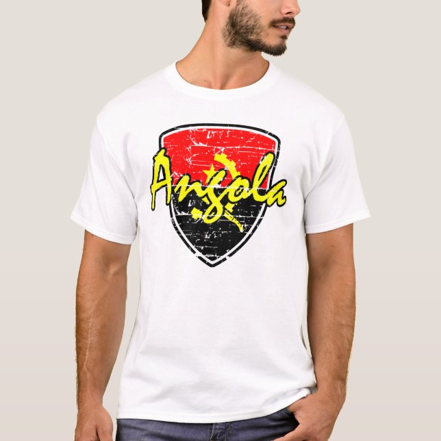 Camiseta Diseño del escudo de Angola (Anverso)
