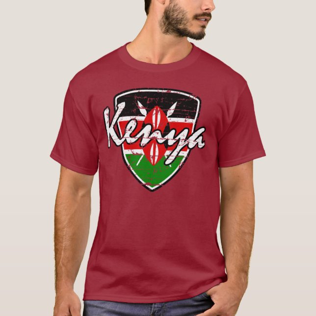 Camiseta Diseño del escudo del Kenyan (Anverso)