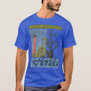 Camiseta Diseño del faro de entrada Ponce De Leon Florida 1