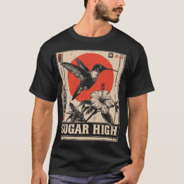 Camiseta Diseño del Festival Retro de Hummingbird
