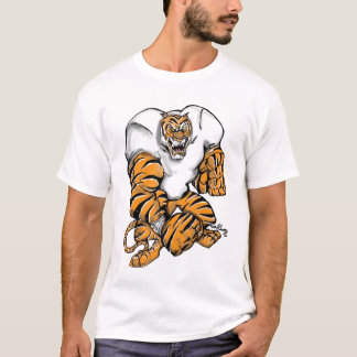 Camiseta diseño del fútbol del tigre
