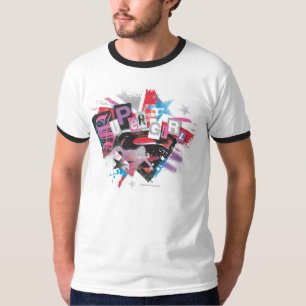 Camiseta Diseño del Grunge de Supergirl