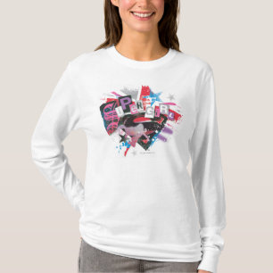 Camiseta Diseño del Grunge de Supergirl