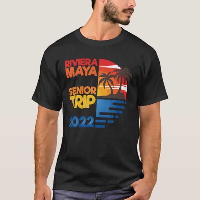 Camiseta Diseño del grupo de combinación Riviera Maya Senio (Anverso)