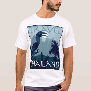 Camiseta Diseño del hornbill de Tailandia del viaje