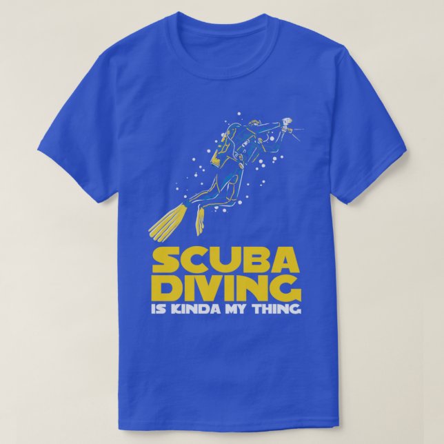 Camiseta Diseño del instructor de buceo de Scuba (Diseño del anverso)