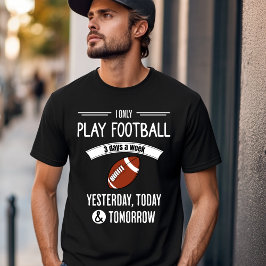 Camiseta Diseño del jugador de humor de fútbol
