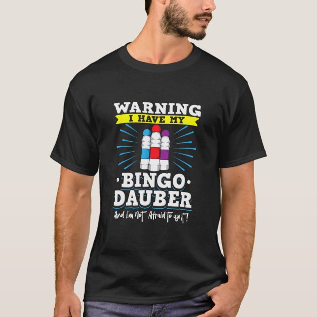 Camiseta Diseño del jugador de juego de tarjetas de bingo p (Anverso)
