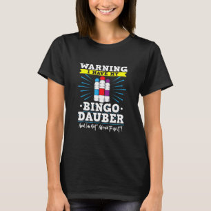 Camiseta Diseño del jugador de juego de tarjetas de bingo p