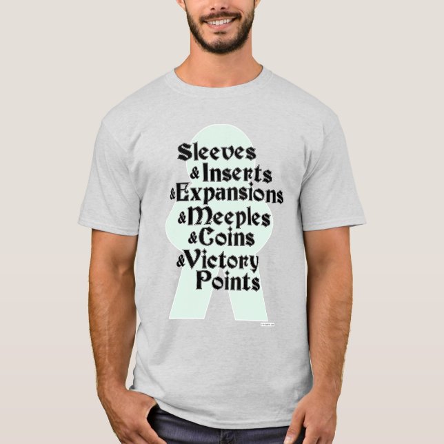 Camiseta Diseño Del Jugador De Placas Divertidas De Mangas  (Anverso)