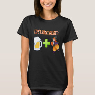 Camiseta Diseño del kit de supervivencia Beer Plus Witches