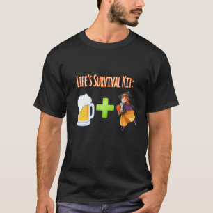 Camiseta Diseño del kit de supervivencia Beer Plus Witches